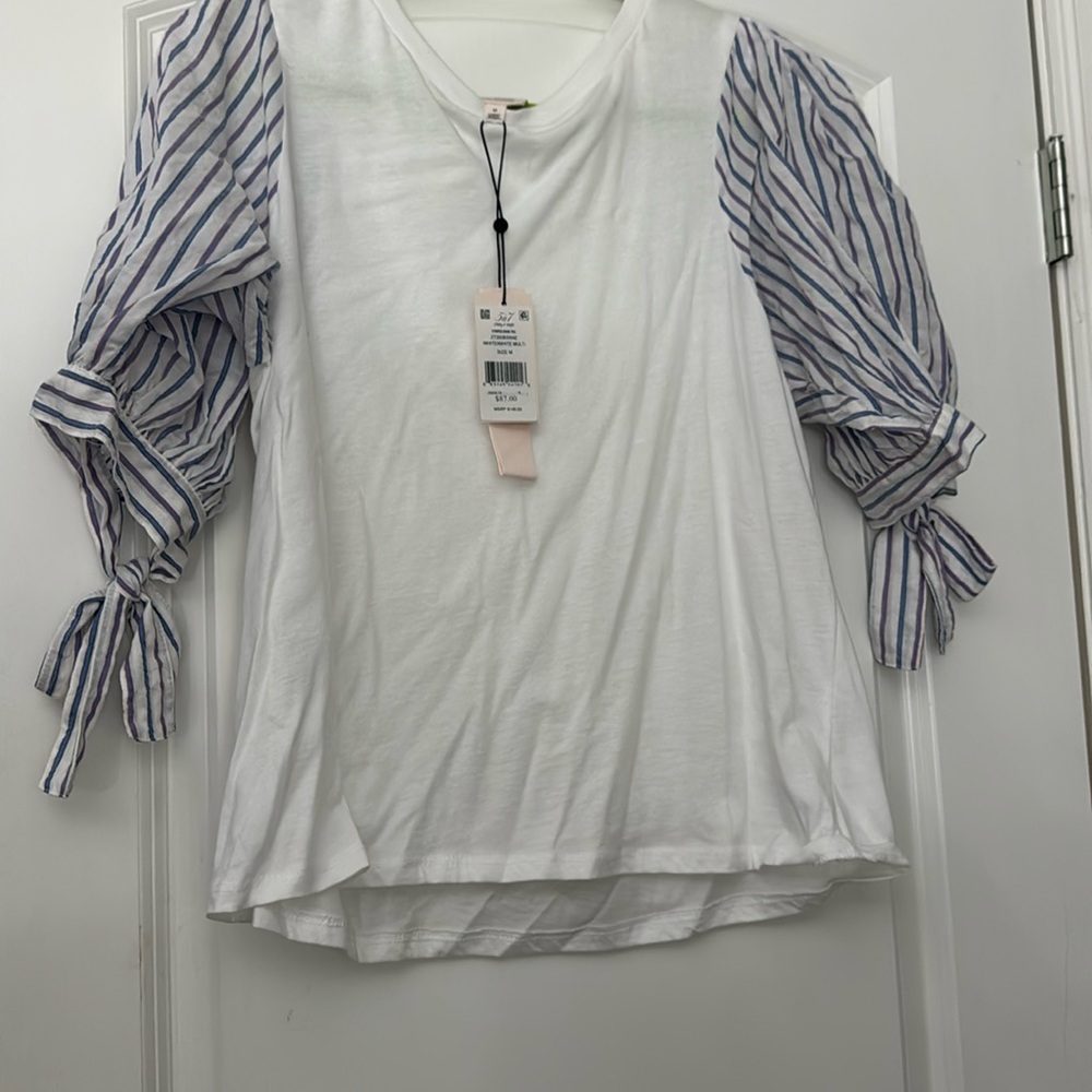 Cinq a sept striped daisy tee